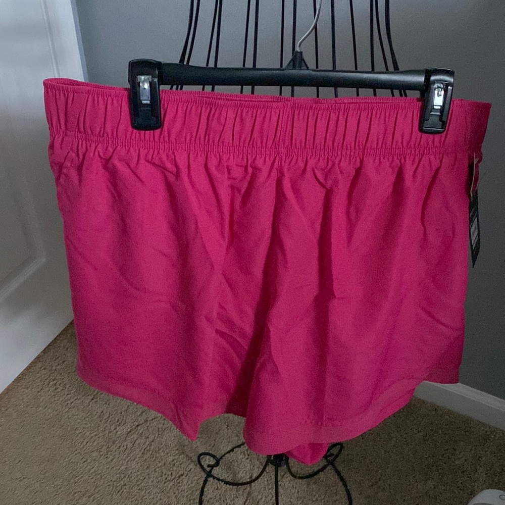 New Athletic Works XXXL 3X Hot Pink running shorts 5 inch inseam with liner